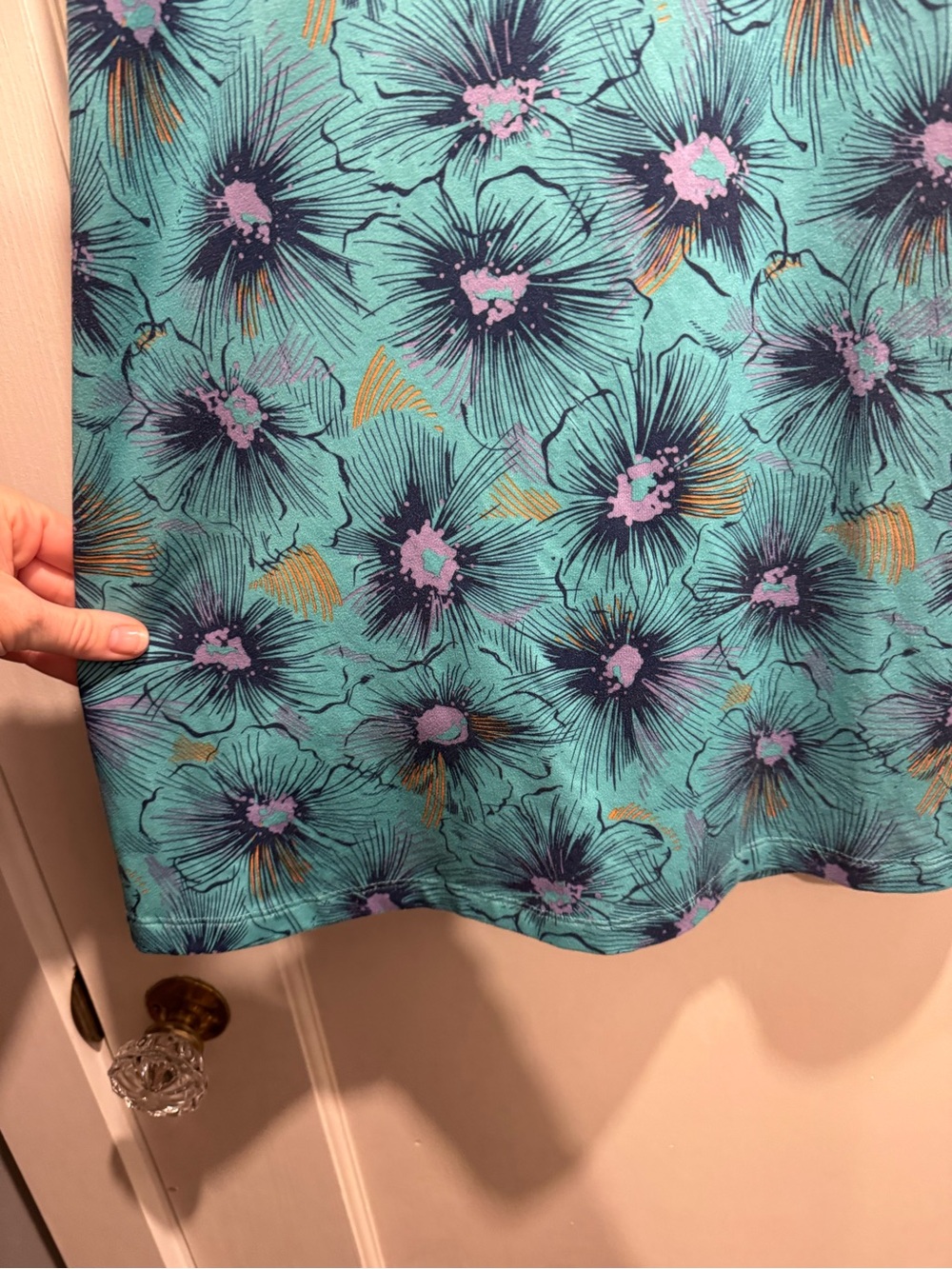 Patagonia Morning Glory Athletic Dress M Floral Blue Sporty Outdoor Hiking - Picture 5 of 9